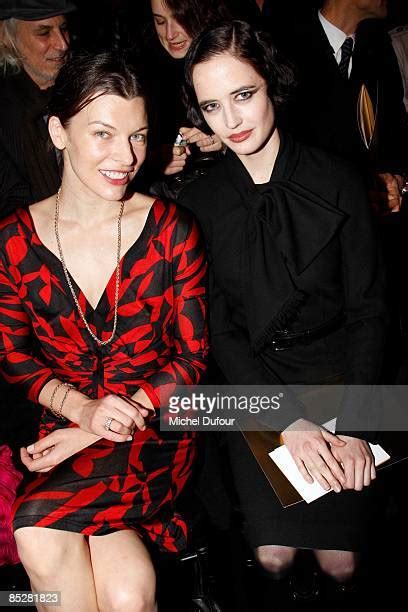 Milla Jovovich and Eva Green attend the Christian Dior's Fall